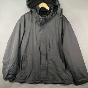 NordicTrack Mens XXL Insulated Hooded Winter Jacket Black